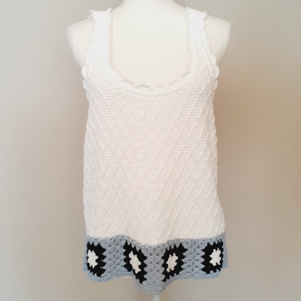 Splendid Sonia Crochet Sweater Tank NWT - Picture 5 of 13